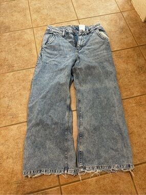 H&M Light Blue Denim Jeans with Contrast Stitching